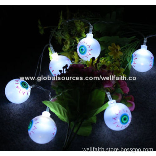 Hallowmas Decorated LED String Lights with Shape Decoration, 0.6W Rated Power